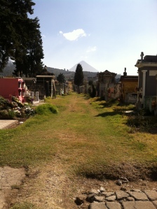 Xela Cemetery - a row of private graves